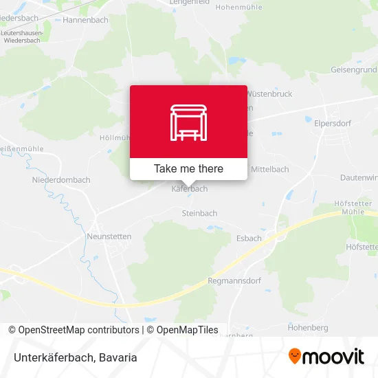Карта Unterkäferbach