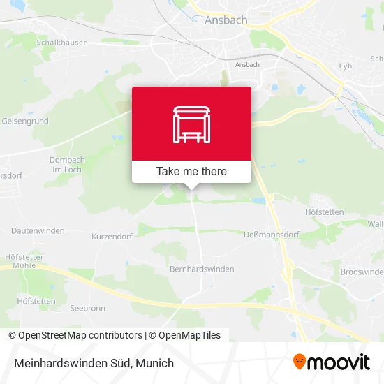 Карта Meinhardswinden Süd