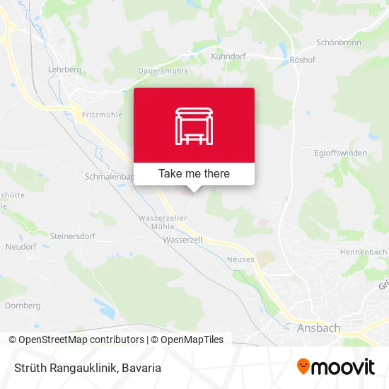 Карта Strüth Rangauklinik