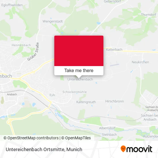 Карта Untereichenbach Ortsmitte