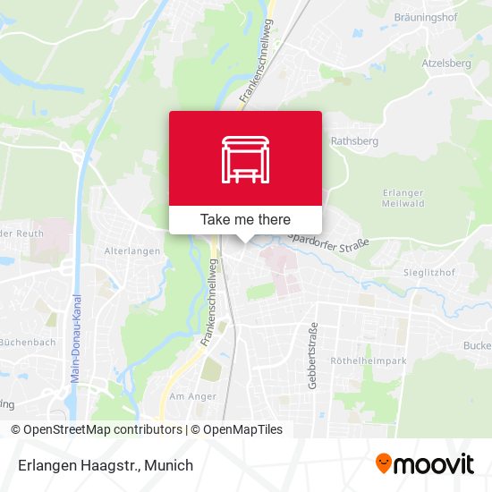 Erlangen Haagstr. map