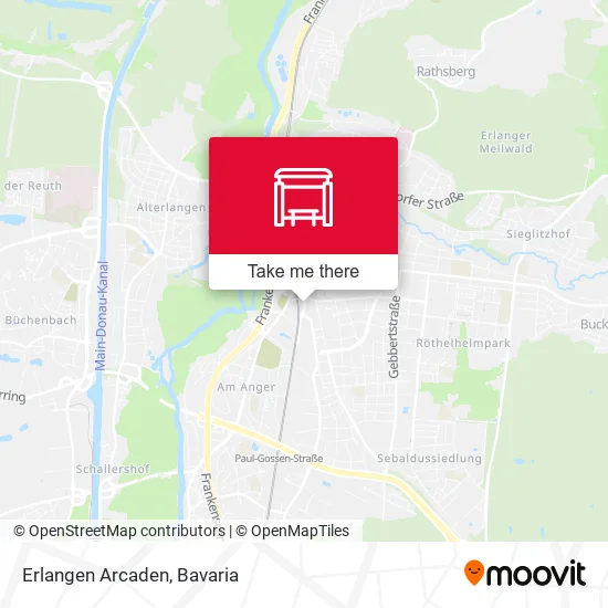 Карта Erlangen Arcaden