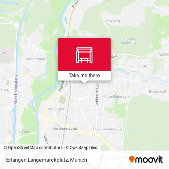 Карта Erlangen Langemarckplatz