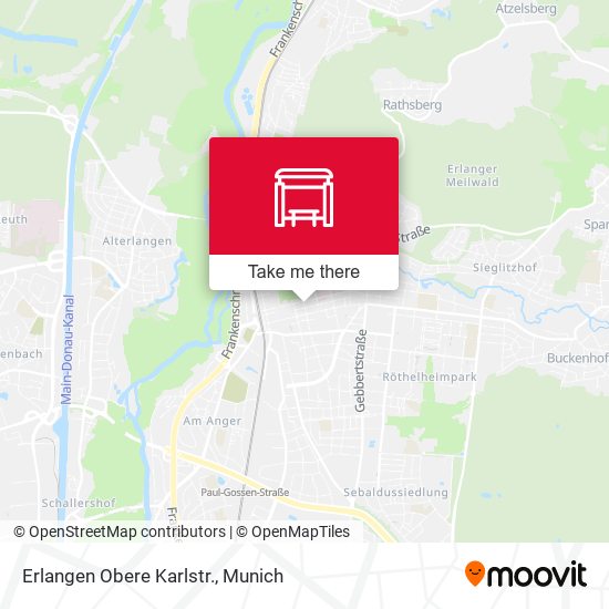Карта Erlangen Obere Karlstr.
