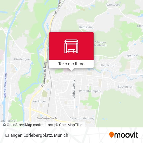 Erlangen Lorlebergplatz map
