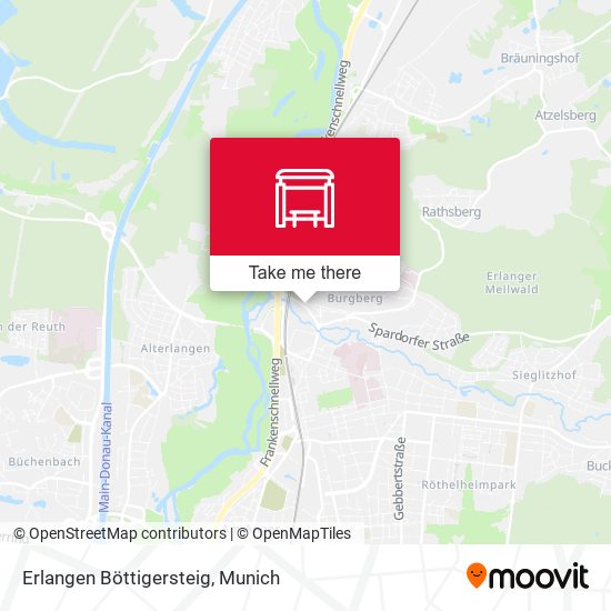 Карта Erlangen Böttigersteig