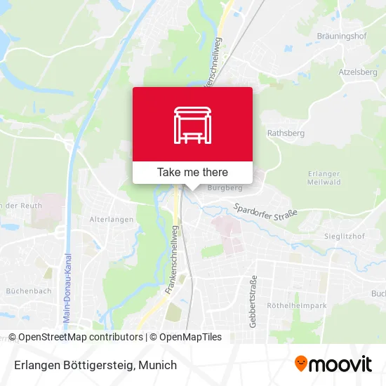 Карта Erlangen Böttigersteig