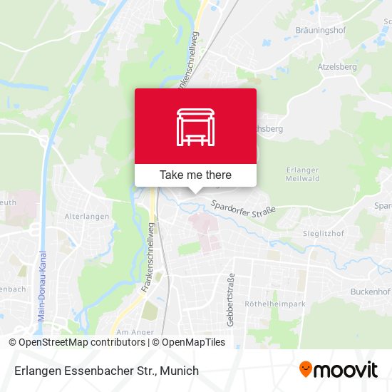 Карта Erlangen Essenbacher Str.