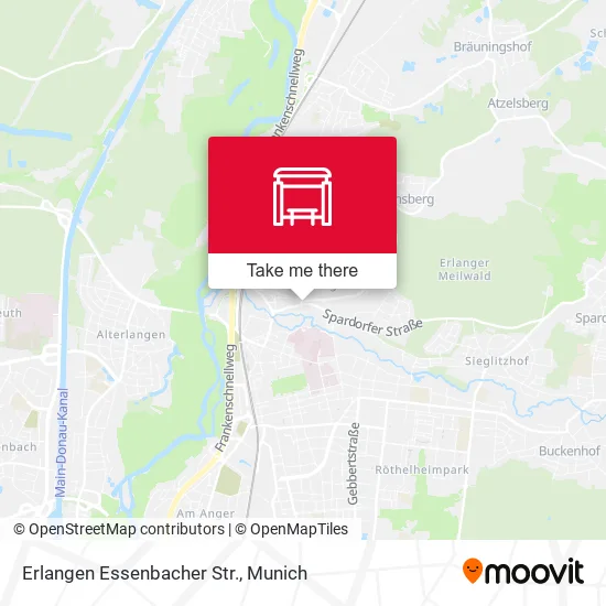 Карта Erlangen Essenbacher Str.