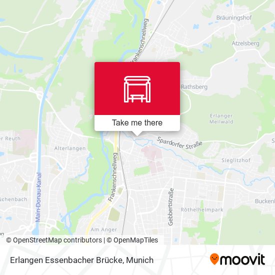 Erlangen Essenbacher Brücke map