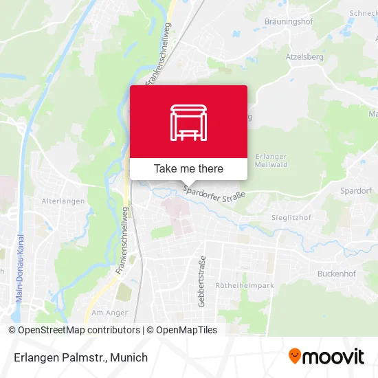 Карта Erlangen Palmstr.