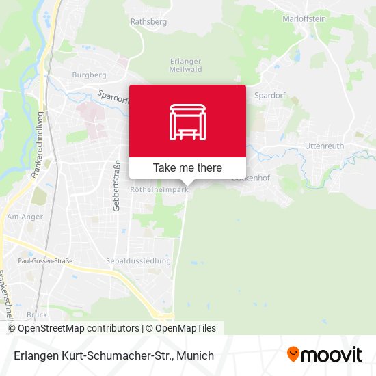 Erlangen Kurt-Schumacher-Str. map