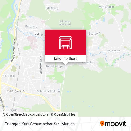 Erlangen Kurt-Schumacher-Str. map