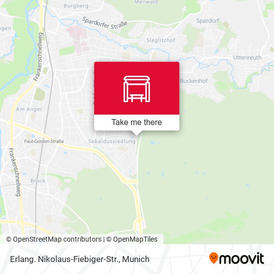 Erlang. Nikolaus-Fiebiger-Str. map