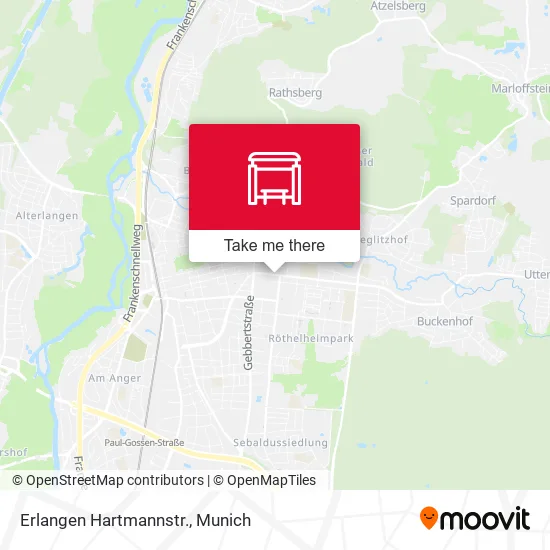 Карта Erlangen Hartmannstr.