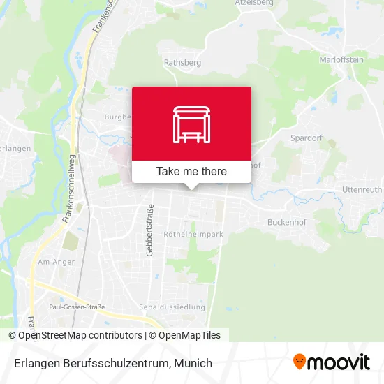 Карта Erlangen Berufsschulzentrum