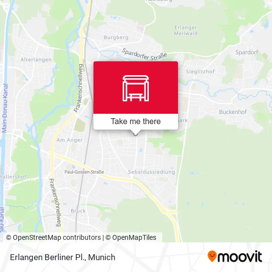 Карта Erlangen Berliner Pl.