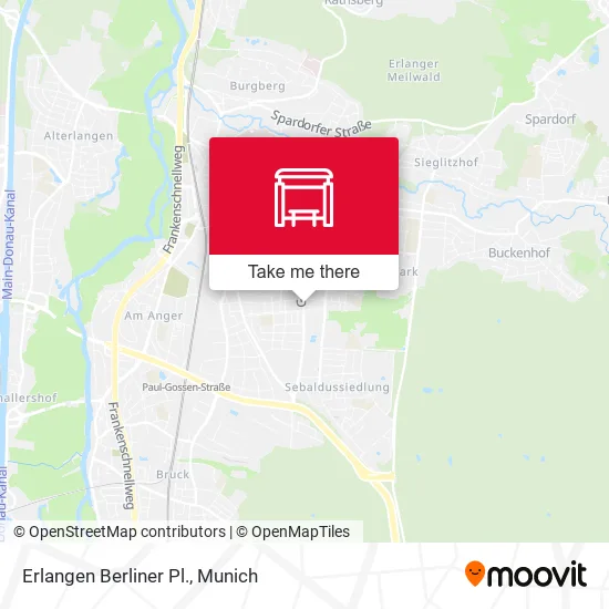 Карта Erlangen Berliner Pl.