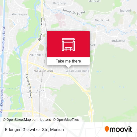 Erlangen Gleiwitzer Str. map