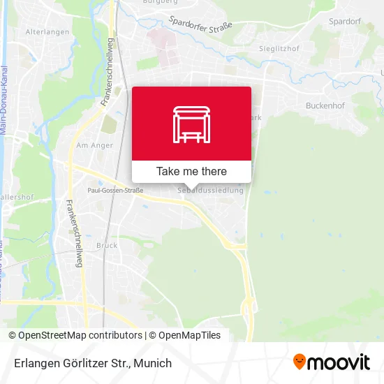 Карта Erlangen Görlitzer Str.