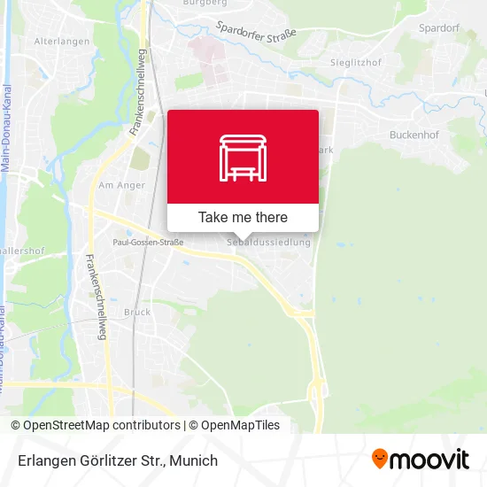 Карта Erlangen Görlitzer Str.