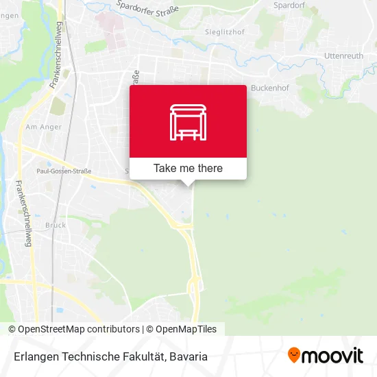 Карта Erlangen Technische Fakultät