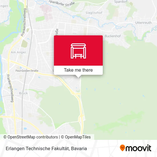 Карта Erlangen Technische Fakultät