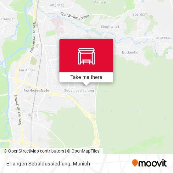 Карта Erlangen Sebaldussiedlung