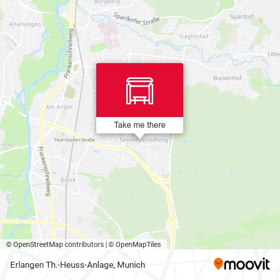 Карта Erlangen Th.-Heuss-Anlage