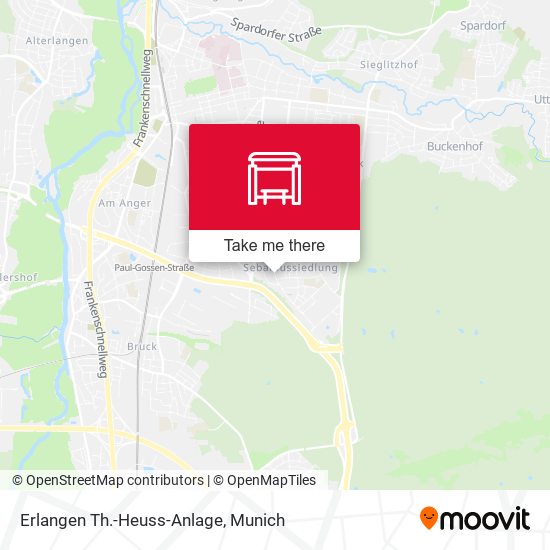 Erlangen Th.-Heuss-Anlage map