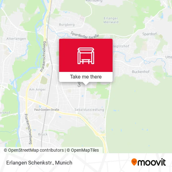 Карта Erlangen Schenkstr.