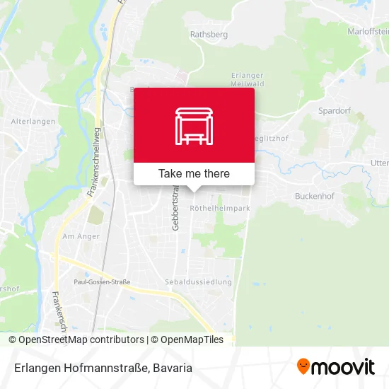Карта Erlangen Hofmannstraße
