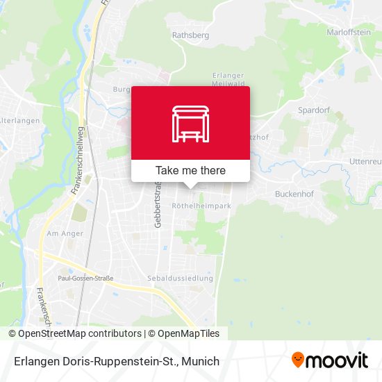 Erlangen Doris-Ruppenstein-St. map