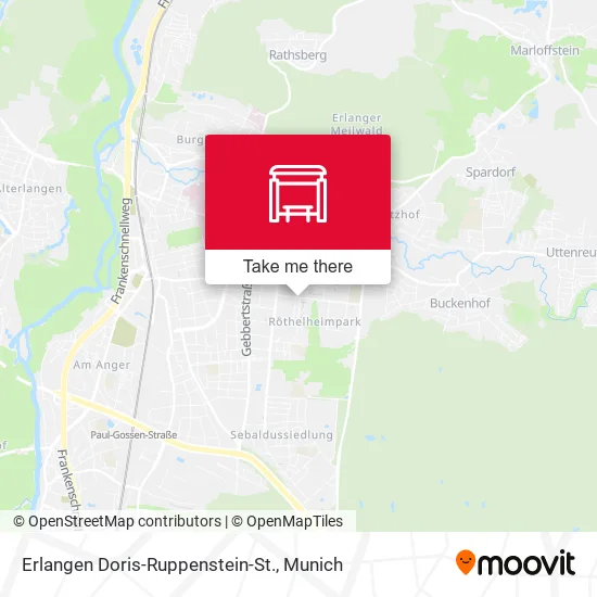 Карта Erlangen Doris-Ruppenstein-St.