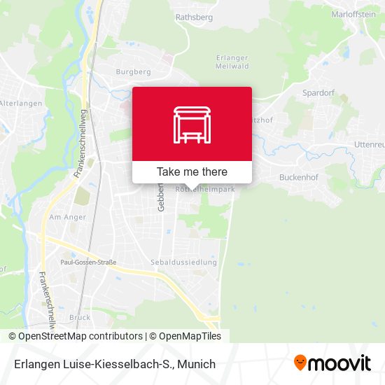 Erlangen Luise-Kiesselbach-S. map