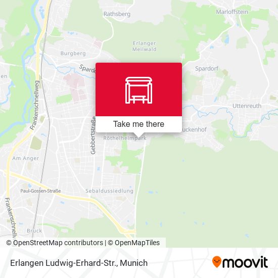 Карта Erlangen Ludwig-Erhard-Str.