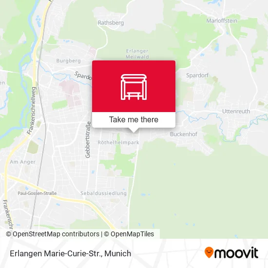 Карта Erlangen Marie-Curie-Str.