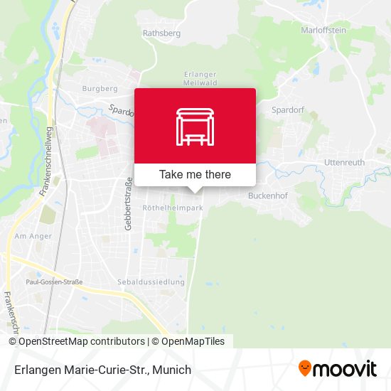 Erlangen Marie-Curie-Str. map