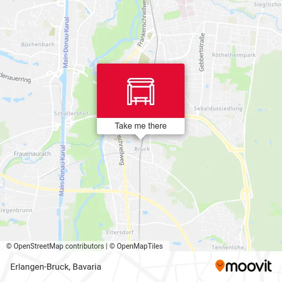 Карта Erlangen-Bruck