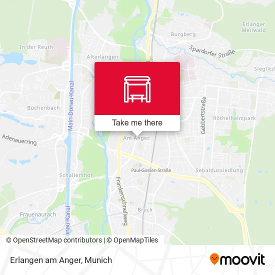 Карта Erlangen am Anger