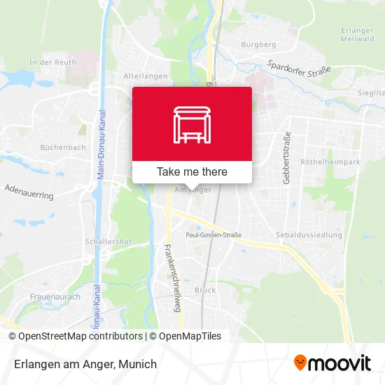 Карта Erlangen am Anger