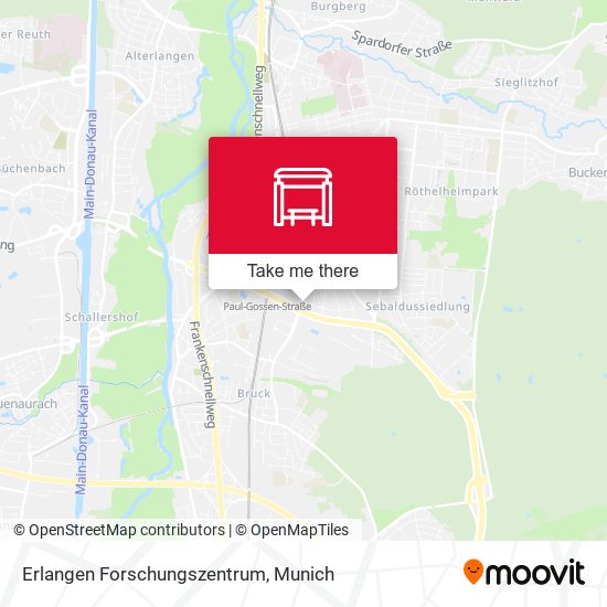 Erlangen Forschungszentrum map