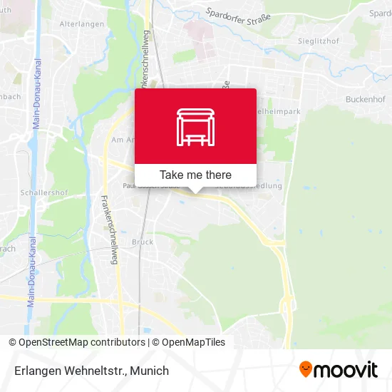 Карта Erlangen Wehneltstr.