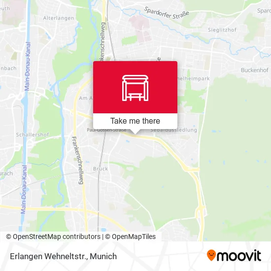 Карта Erlangen Wehneltstr.