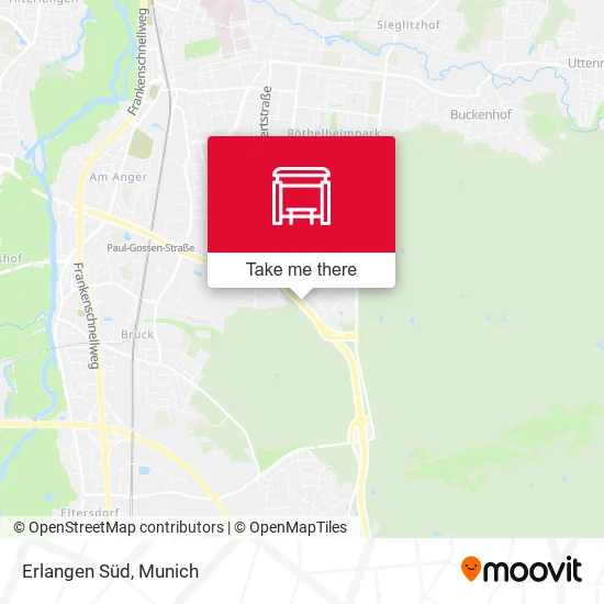 Карта Erlangen Süd