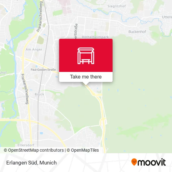 Карта Erlangen Süd