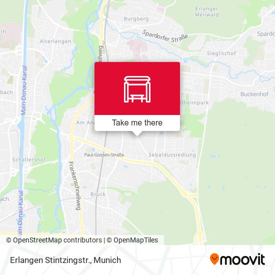 Erlangen Stintzingstr. map