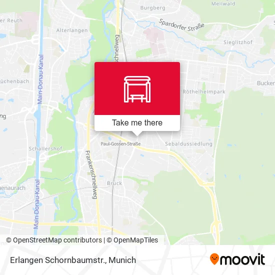 Карта Erlangen Schornbaumstr.