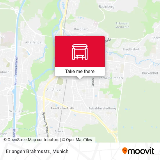 Карта Erlangen Brahmsstr.