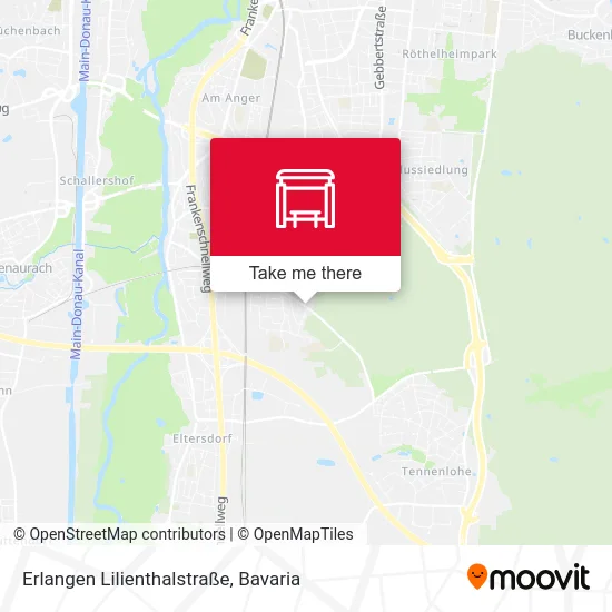 Карта Erlangen Lilienthalstraße